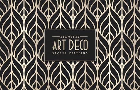 Seamless Art Deco Vector Patterns (Updated) — Medialoot