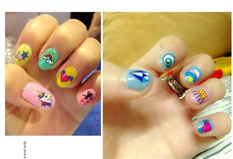 10 sheets nail stickers for more than 300 PCs, 9*7 cm Cartoon Children adult girls stickers for ...