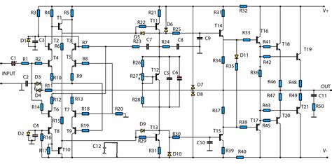 1400W audio power amplifier