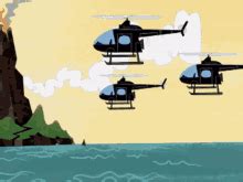 Three Animated Helicopter Flying GIF | GIFDB.com