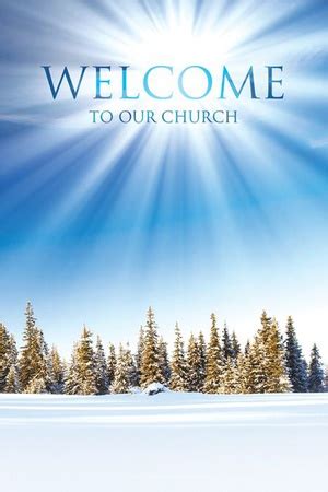 "Welcome To Our Church" Winter Welcome Folder (12) | Church Partner