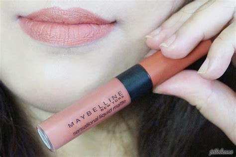 Maybelline Sensational Liquid Matte Lip Tint in NU01 Bare It All | Review - Jello Beans