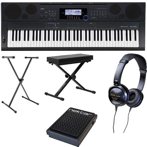 Casio WK-6500 76-Key Keyboard Basics B&H Kit B&H Photo Video