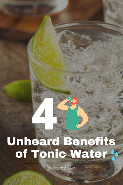 4 Unheard Benefits of Tonic Water | Tonic water, Tonic water recipe ...