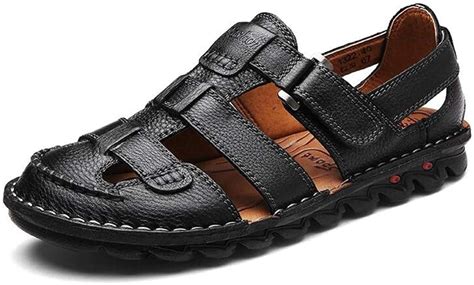 Handgemachte Männer Sandalen Leder Soft Breathable Keine rutschfeste Verschleißfeste ...