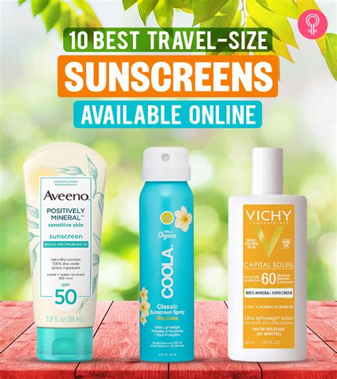 10 Best Travel-Size Sunscreens Available Online