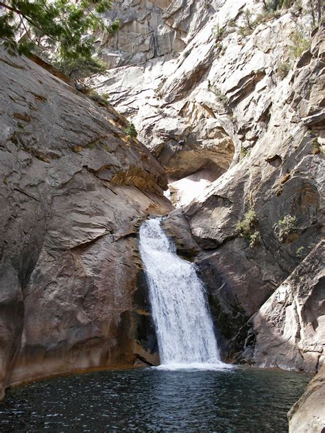 The lower falls: Roaring River Falls, Kings Canyon National Park, California