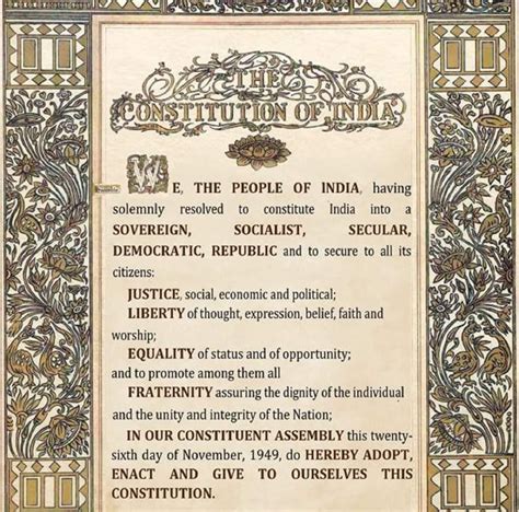 Preamble to the Constitution of India, 22 Jan 2024 : r/unitedstatesofindia