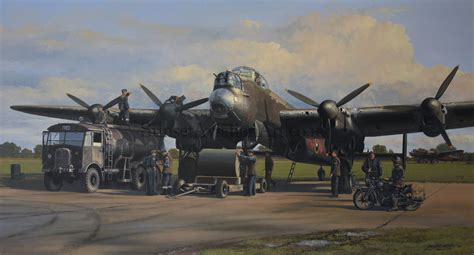 Avro Lancaster Loading Upkeep Aviation card Bomber Command