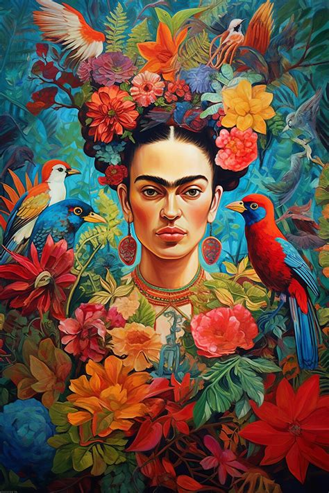 Wall Art Print | Frida Kahlo tropical | Europosters