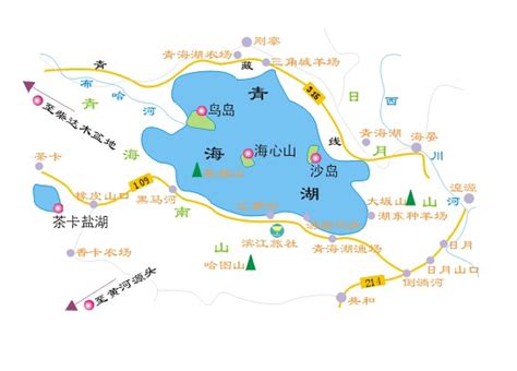 青海湖地图全图超清,青海湖,青海省的详细_大山谷图库