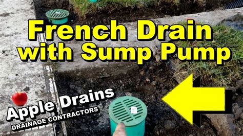 French Drain & Sump Pump Move Water Fast | Sump pump drain, Sump pump discharge, French drain