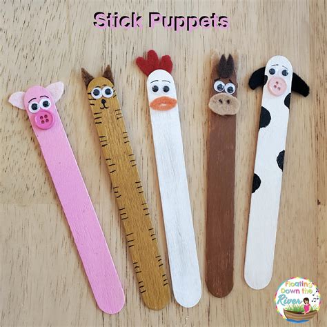 Animal Stick Puppets Early Childhood Preschool Music Music - Etsy