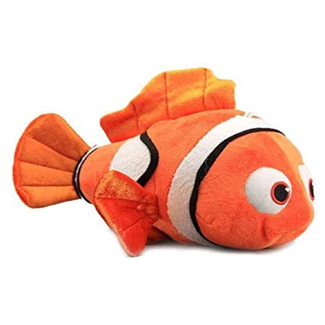 Tickles Plush Animal Nemo Fish Toy (Color: Orange and White Size: 25 cm ...