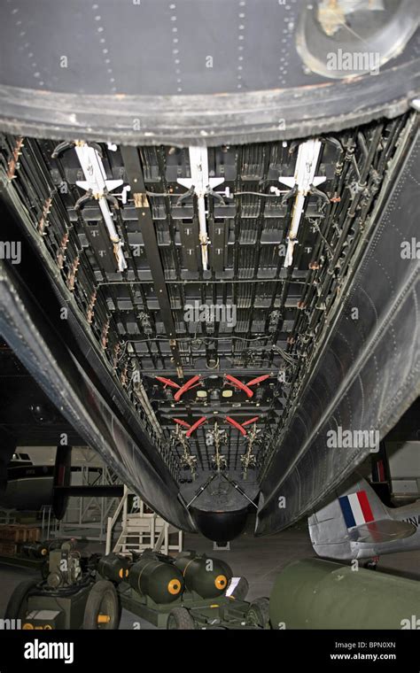 Bomb Bay of a WW2 Lancaster Bomber at the Imperial War Museum Duxford Stock Photo - Alamy