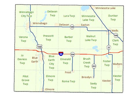 Faribault County Maps