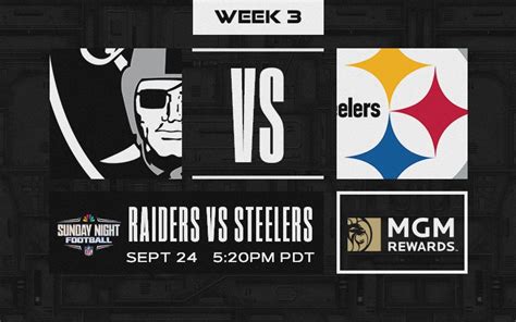 Week 3 GDT: Raiders vs. Steelers - Waitin' all day for a Sunday Night - Page 2 - Las Vegas ...