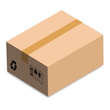 Trendy 3d Cardboard Box Icon For Packaging Carton Store Shipping Vector, Carton, Store, Shipping ...
