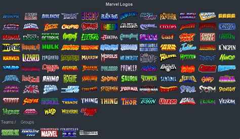 Marvel Heroes Logos | Marvel heroes, Marvel heroes logo, Marvel