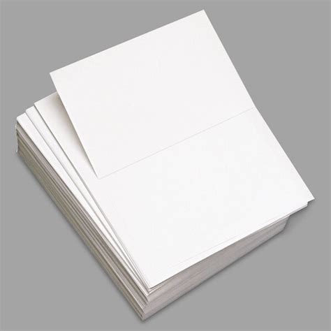 Domtar 8823 8 1/2" x 11" White Pack of 5 1/2" Perforated Custom Cut ...