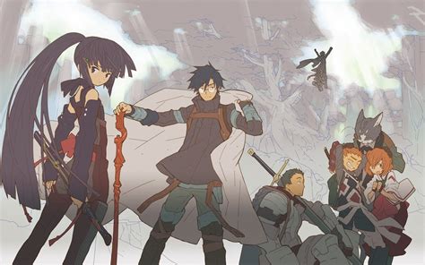 Log Horizon, Anime, Anime Girls, Akatsuki (Log Horizon), Shiroe, Naotsugu, Tohya, Minori, Nyanta ...