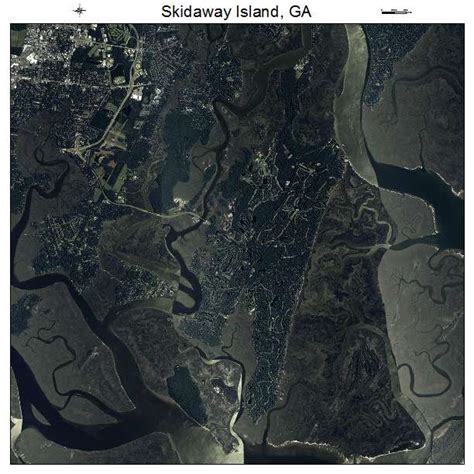 Aerial Photography Map of Skidaway Island, GA Georgia