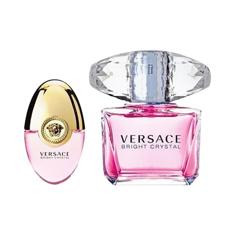 Purchase Versace Bright Crystal Perfume Set, For Women, EDT 90ml + EDT 10ml + Pouch Online at ...