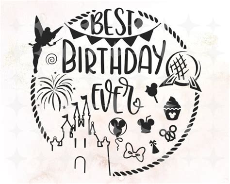 Best Birthday Ever SVG Disney Birthday SVG Magic Kingdom - Etsy