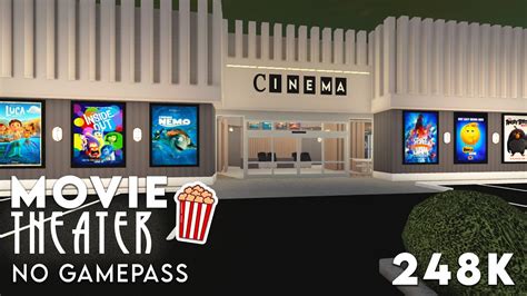 Movie Theater (No Gamepass) | Bloxburg Builds - YouTube