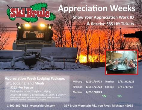 Law Enforcement Discount Lift Ticket & Lodging Appreciation Week