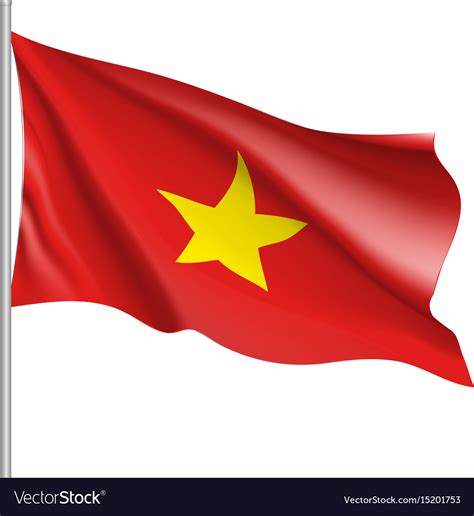 Flag socialist republic vietnam Royalty Free Vector Image