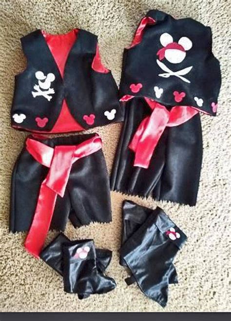 Mickey Pirate Costume Mouse Pirate Costume with matching Boot | Etsy