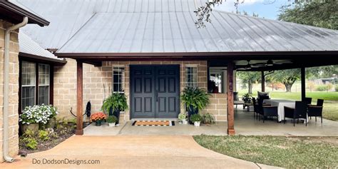 Why I Painted My Porch Ceiling Black Instead Of Blue - Do Dodson Designs