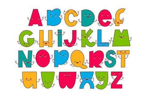 Children's font in the cartoon style. 12998590 Vector Art at Vecteezy