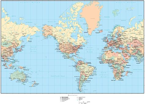 World Map And States - World Map