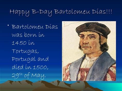 Bartolomeu Dias Facts