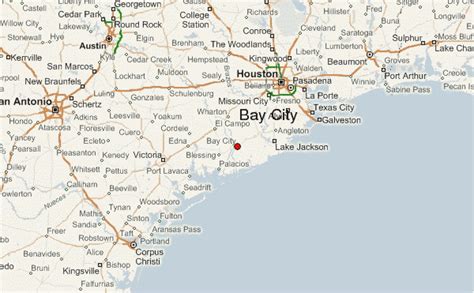 Bay City Texas Map | secretmuseum