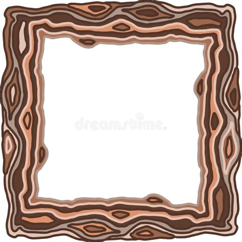 Old Wooden Frame Imitation Sketch. Vector Illustration Stock Vector - Illustration of design ...