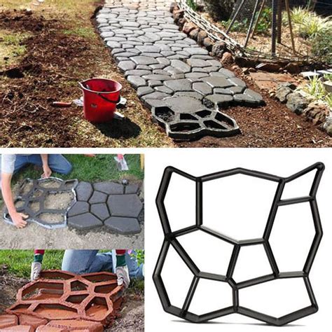 Stepping Stone Mold Concrete Pathmate Paving Pathway Outdoor Garden Paver Mould | Home & Garden ...