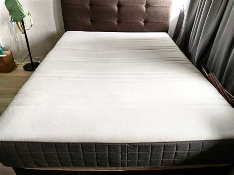 IKEA Queen Hovag Pocket Spring Mattress, Furniture & Home Living, Furniture, Bed Frames ...