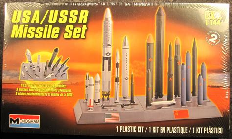 Monogram - USA/USSR 1:144 scale Ballistic Missile Set Plastic Model Kit ...