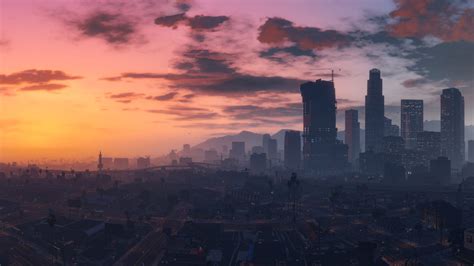 Download GTA 5 2560x1440 Dense Fog Against Sunset Wallpaper ...