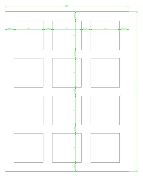 2X2 Label Template Free