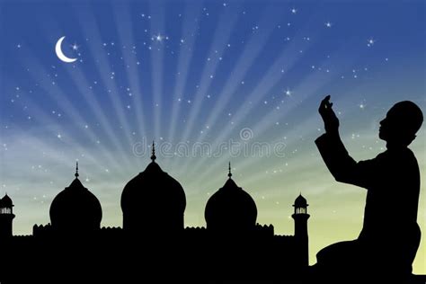 Praying at ramadan night stock photo. Image of adult - 25876712