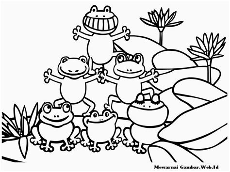 Gambar Frog 8 Coloring Page Gif Kelompok Bermain Alia Mewarnai Katak di ...