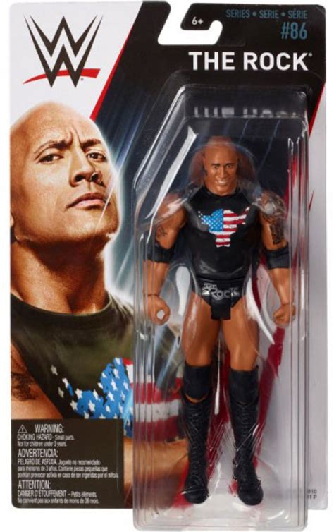 WWE Wrestling Series 86 The Rock 6 Action Figure Mattel Toys - ToyWiz