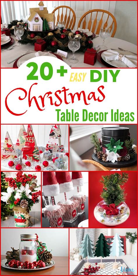 20+ Easy DIY Christmas Table Decor Ideas for a Beautiful Table Setting | Diy christmas table ...