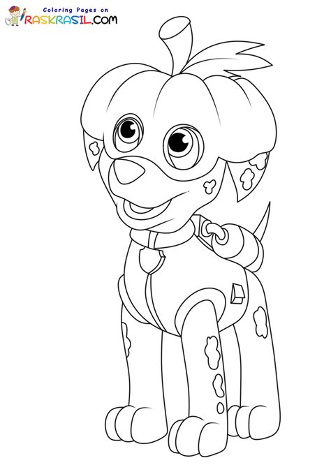 Paw Patrol Halloween Coloring Pages