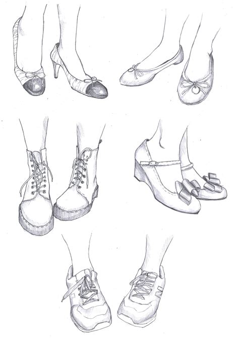 Shoes Anime Feet Drawing Reference / Add the detail it's time to turn those shapes into a ...