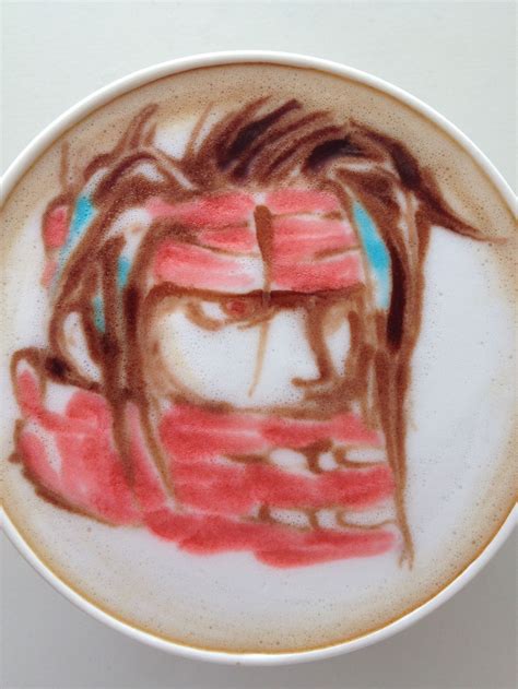 Latte Art Vincent Valentine, Tokyo Otaku Mode, Ff7, Latte Art, Coffee ...